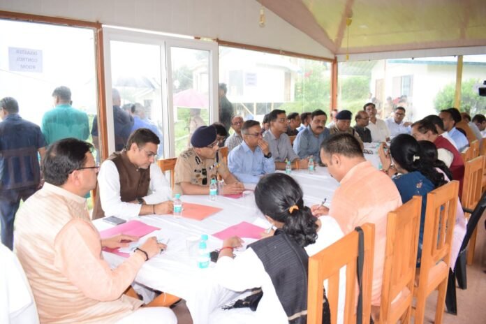 मुख्यमंत्री ने राहत व बचाव कार्य की समीक्षा कर दिये निर्देश मुख्यमंत्री