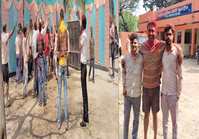 बगरैन चौकी में होली मिलन समारोह, पुलिस कर्मियों, पत्रकारों व ग्रामवासियों ने साझा की खुशियां